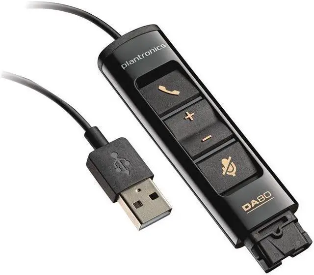 Alt view image 5 of 12 - Plantronics DA80 Headset USB Audio Processor - for Headset