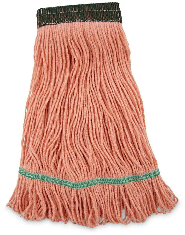 Alt view image 4 of 7 - Super Loop Wet Mop Heads, Cotton/Synthetic, Medium Size, Orange BWK502OR