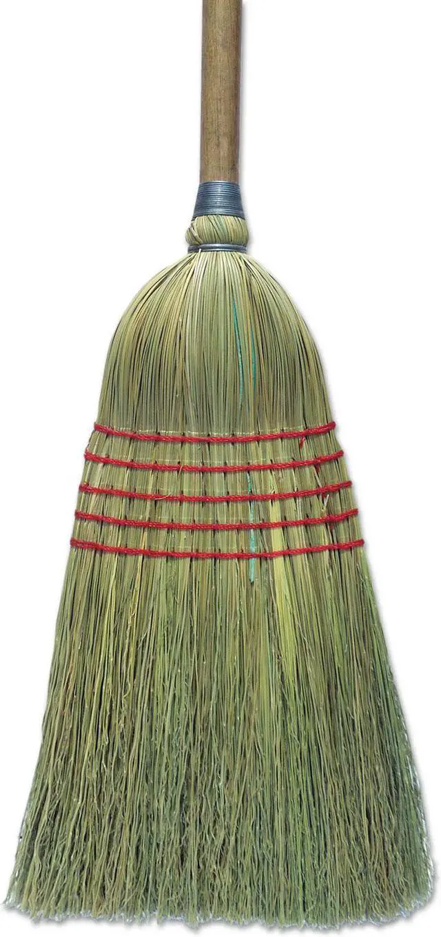 Alt view image 4 of 4 - Corn Broom 56" Lacquered Wood Handle Natural 6/Carton