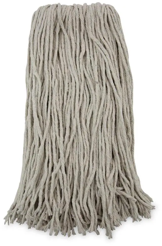 Alt view image 4 of 16 - Boardwalk Premium Cut-End Wet Mop Heads Cotton 20oz White 12/Carton 220CCT