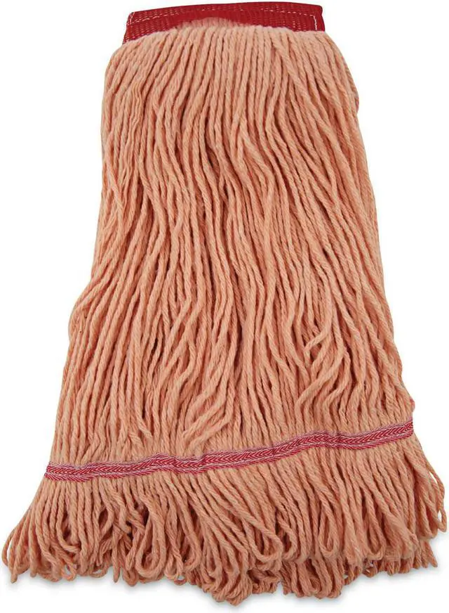 Alt view image 3 of 10 - Boardwalk Super Loop Wet Mop Heads Cotton/Synthetic Large Size Orange 503OR