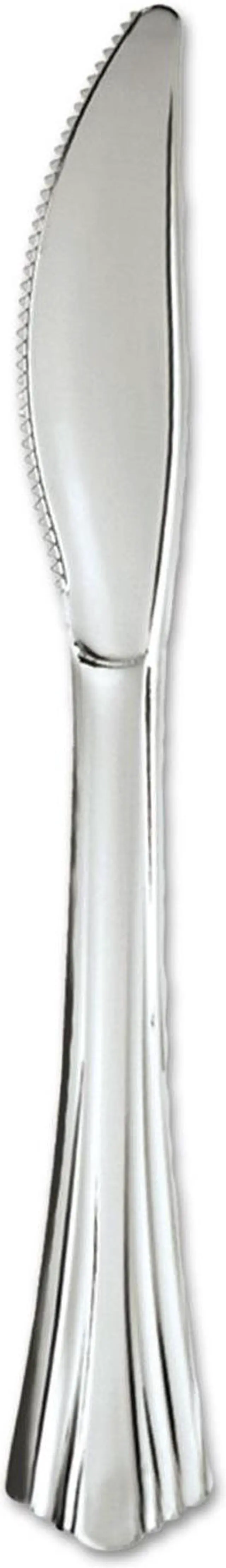 Alt view image 3 of 5 - WNA WNA630155 Heavyweight Plastic Knives, Silver, 7.50" - 600 / Case