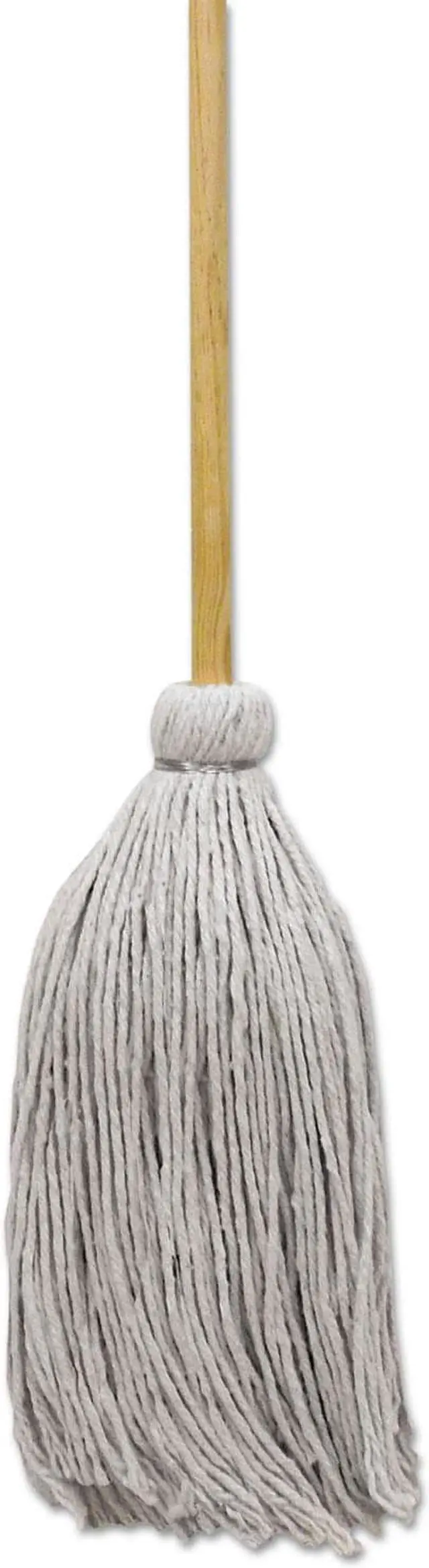 Main image of Boardwalk Mop Head, Cotton, Cut-End, White, #32 Handle Deck, 6/carton BWKCD50032S Includes six mops per case.