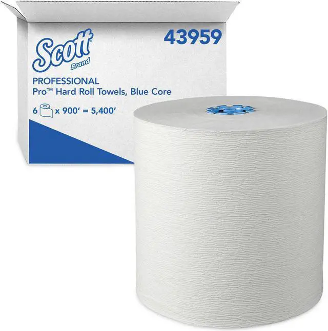 Alt view image 3 of 16 - Scott Hard Roll Towels for MOD Dispenser 1.75" Core 7 1/2"x800ft Mocha 6 Rolls/Ct 43959