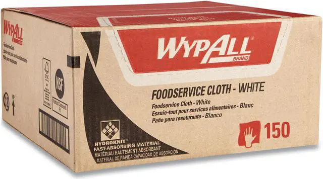 Alt view image 3 of 3 - C-Wypall X80 Fs Hydro Wpr 12.5X23.5 Whi W/Bs 150
