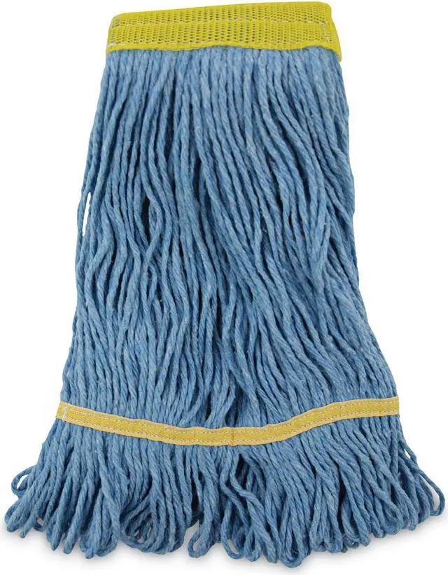 Alt view image 5 of 13 - Boardwalk Super Loop Wet Mop Heads Cotton/Synthetic Small Size Blue 501BL
