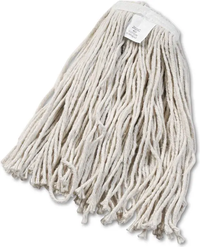 Alt view image 10 of 20 - Boardwalk Cut-End Wet Mop Head Cotton No. 20 White 2020CEA