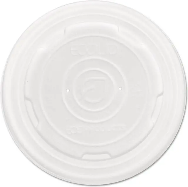 Alt view image 7 of 7 - Eco-Products Lid,Plas,Soup Cups,Wh,500 EPECOLIDSPL