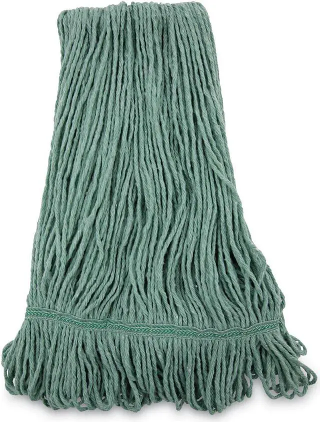 Alt view image 4 of 11 - Boardwalk Mop Head Premium Standard Head Cotton/Rayon Fiber Medium Green 502GNNB