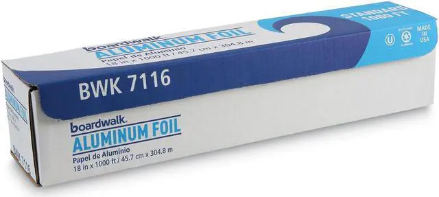 Alt view image 4 of 16 - Premium Quality Aluminum Foil Roll, 18" X 1000 Ft, 16 Micron Thickness, Silver