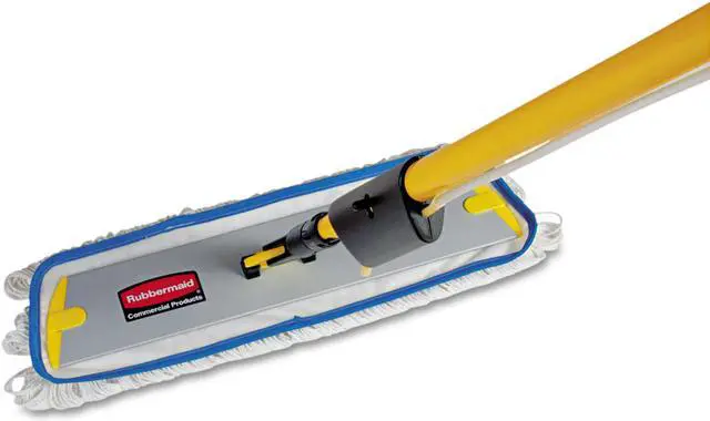 Alt view image 3 of 3 - Rubbermaid Commercial Products RCP Q805 Flow Flat Mop Nylon white 6