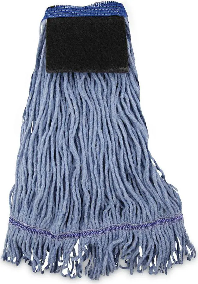 Alt view image 5 of 11 - Boardwalk Mop Head Loop-End Cotton With Scrub Pad Medium 12/Carton 902BL
