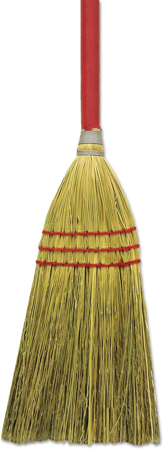 Alt view image 2 of 3 - Corn/Fiber Lobby Brooms, 36", Gray/Natural, 12/Carton BR10016