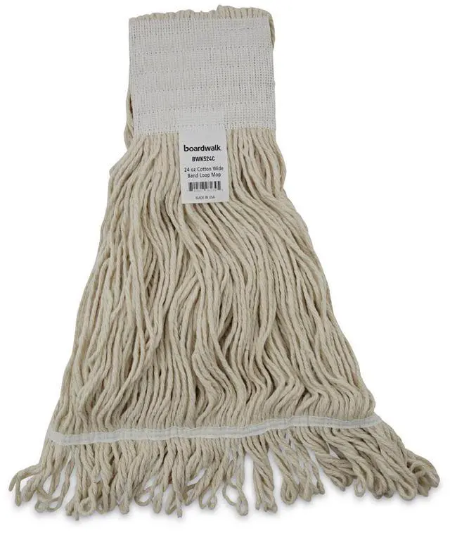 Alt view image 3 of 6 - Boardwalk Mop Head Pro Loop Web/Tailband Premium Saddleback Head Ctn 24-oz. WH 12/CT 524C