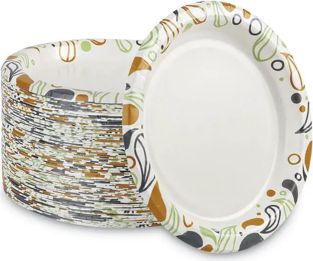 Alt view image 4 of 4 - Deerfield Printed Paper Plates 9" Diameter 50 Plates/Pack 20 Packs/Carton