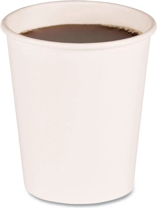 Alt view image 3 of 7 - Boardwalk WHT8HCUP Paper Hot Cups, 8 oz, White, 1000/Carton