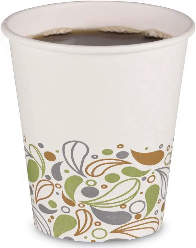 Alt view image 3 of 7 - Deerfield Printed Paper Hot Cups, 10 oz, White/Yellow/Green/Purple BWKDEER10HCUP