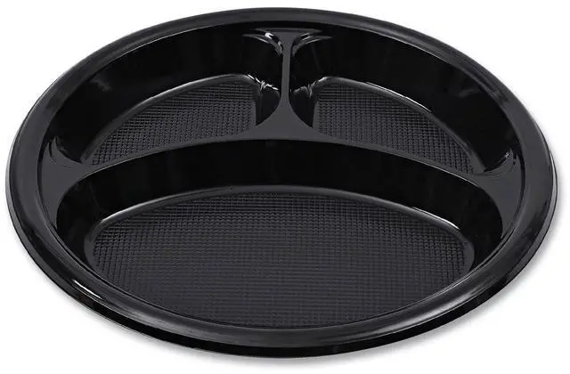 Alt view image 2 of 4 - Boardwalk BWKPLTHIPS10BL3 Plastic Dinnerware, Plate