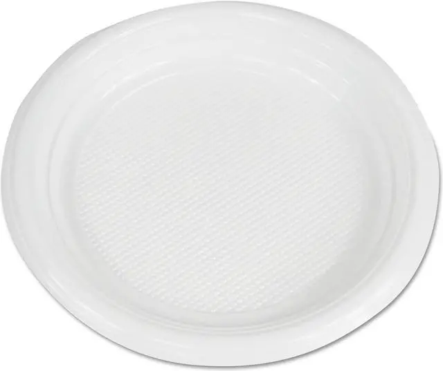 Alt view image 3 of 5 - Boardwalk BWKPLTHIPS6WH Hi-Impact Plastic Dinnerware, Plate