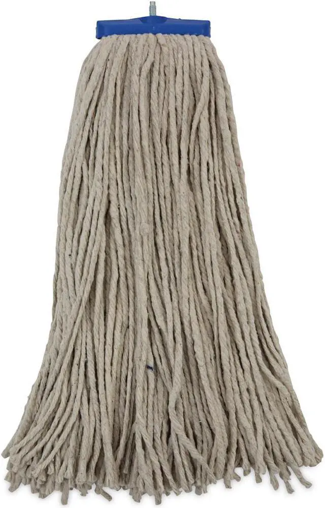 Alt view image 2 of 9 - Boardwalk Mop Head, Lie-Flat Head, Cotton Fiber, 24oz., White, 12/carton BWKCM22024 Includes 12 mop heads per case.