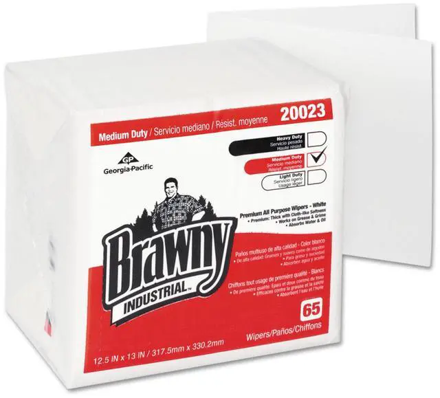 Alt view image 3 of 9 - GEORGIA-PACIFIC 20023 Disposable Wipes, 13" x 12-1/2", 18 Pack, 65 Sheets/ Pack