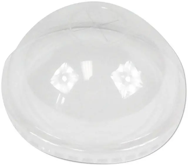 Alt view image 3 of 4 - Boardwalk PETDOME PET Cold Cup Dome Lids, Fits 16-24 oz Plastic Cups, Clear, 2500 / Carton