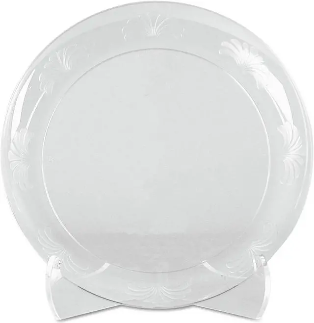 Alt view image 5 of 9 - Designerware Plates Plastic 6" Clear 180/Carton