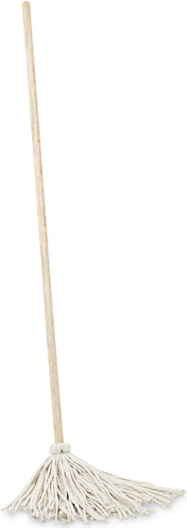 Alt view image 4 of 13 - Boardwalk Deck Mop; 48" Wooden Handle 12oz Cotton Fiber Head 6/Pack 112C