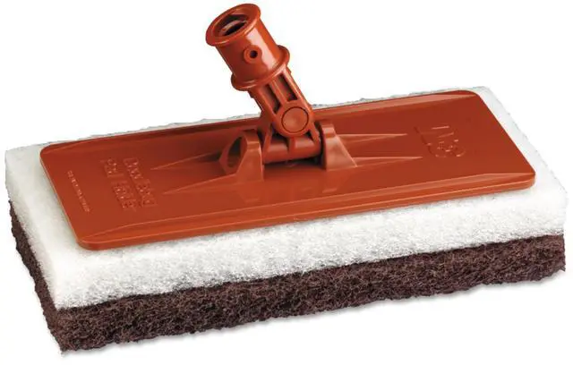 Alt view image 5 of 9 - 3M 08542 Doodlebug Threaded Pad Holder Kit, For 4 5/8 x 10 Pads, Orange, 4/Carton, 1 Carton