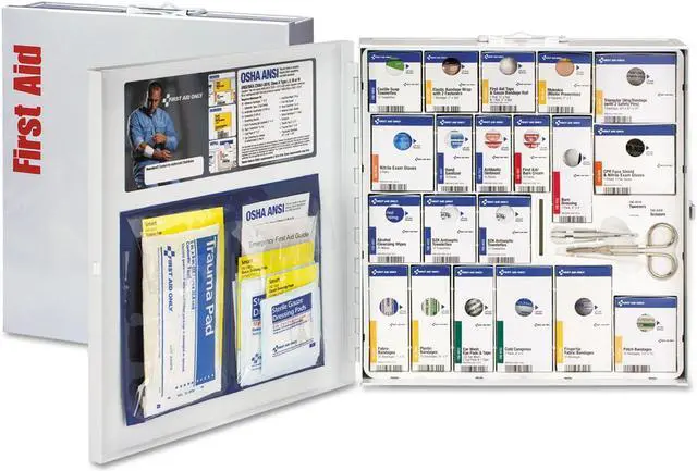 Alt view image 12 of 13 - Smartcompliance First Aid Station, 50 People, No Medication, 202 Pieces