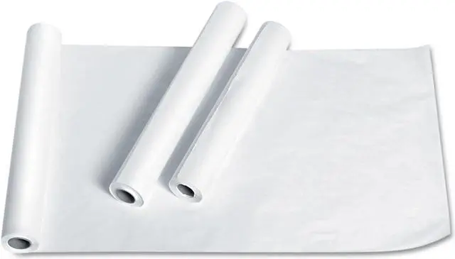 Alt view image 2 of 5 - Exam Table Paper, Deluxe Crepe, 21" x 125', White, 12 Rolls/Carton