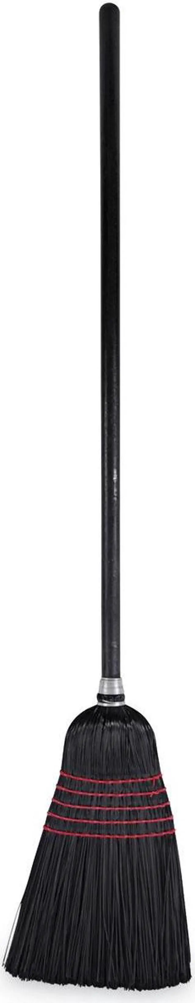 Alt view image 4 of 11 - Flag-Tip Push Broom Poly Bristles 42" Handle Natural/Black 12/Carton