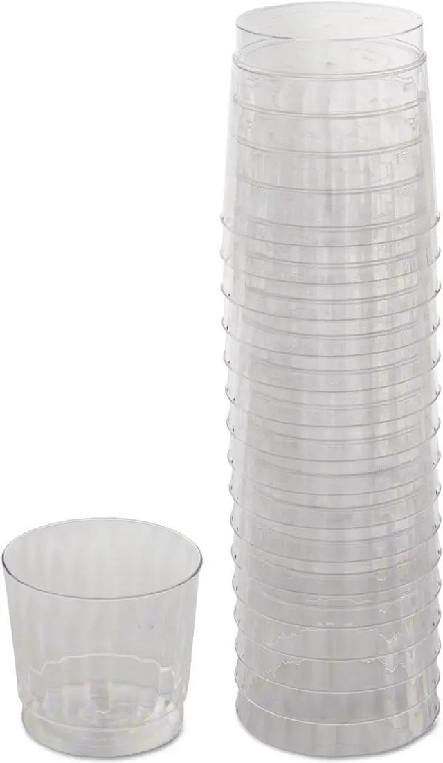Alt view image 3 of 8 - WNA Classicware Tumblers 9 oz Plastic Clear 16/Bag RSCCR91516PK