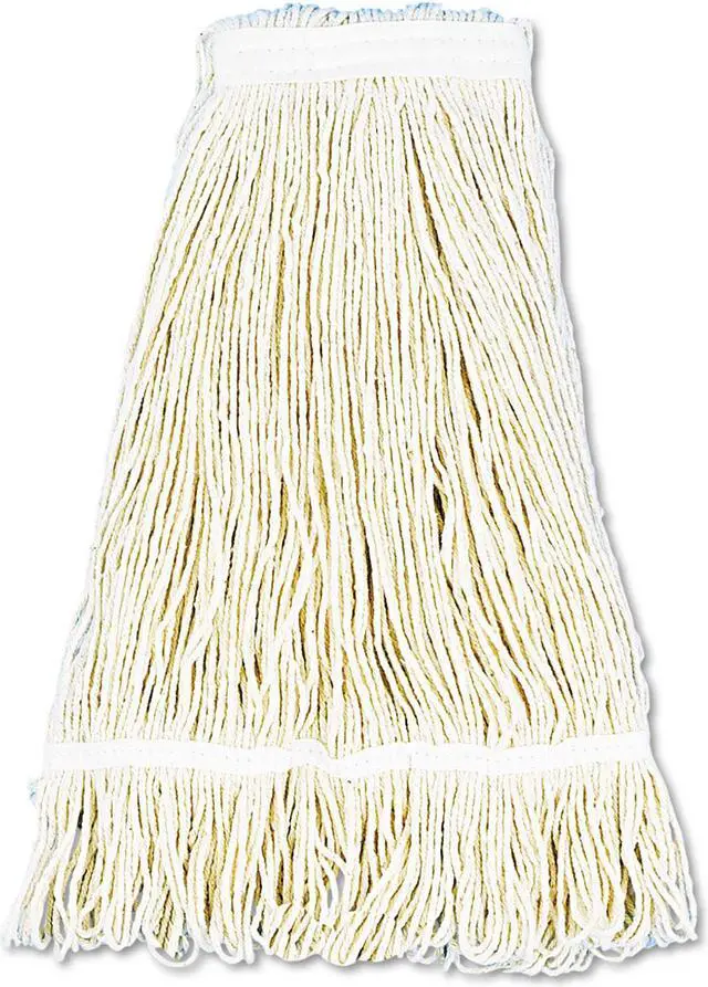 Alt view image 4 of 20 - Boardwalk Pro Loop Web/Tailband Wet Mop Head Cotton 24oz White 424CEA