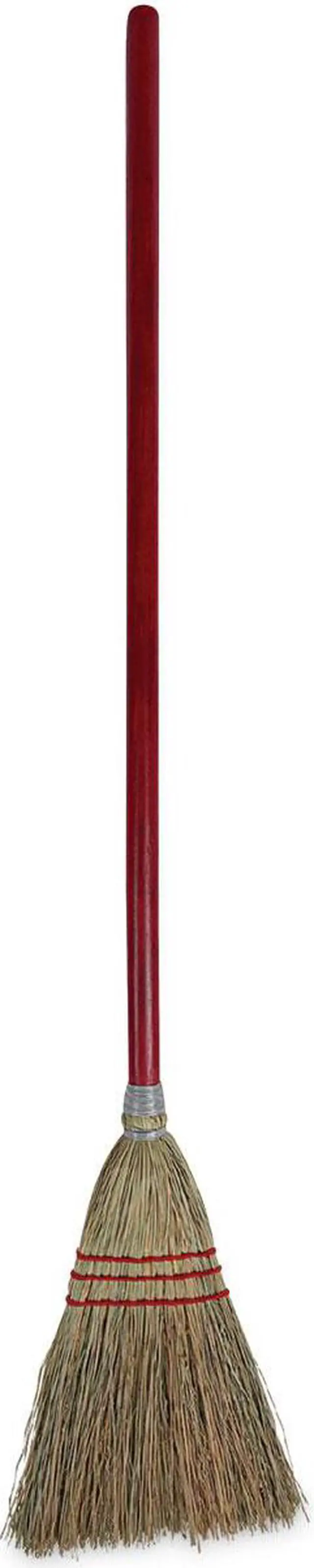 Alt view image 5 of 13 - Boardwalk Lobby/Toy Broom Corn Fiber Bristles 39" Wood Handle Red/Yellow 12/Carton 951TCT