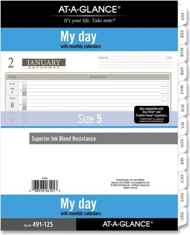 AT-A-GLANCE 8.5