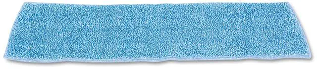 Alt view image 4 of 4 - Rubbermaid Commercial Products RCP Q409 BLU Microfiber Econ Wet Pad 18X5 Blue - Case of 12