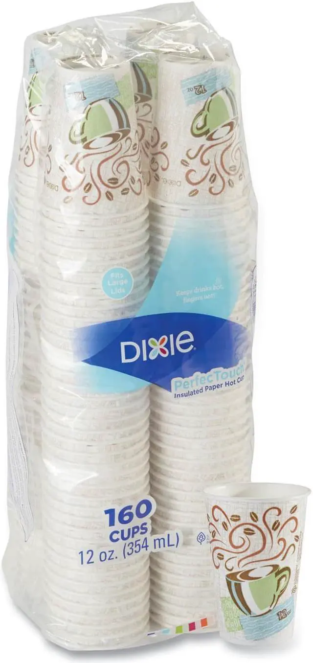 Alt view image 4 of 6 - DIXIE 5342CDSBP Disposable Hot Cup, 12 oz., White, PK960