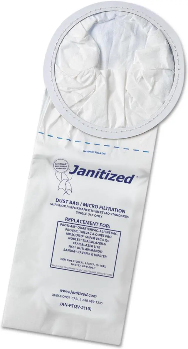 Alt view image 2 of 3 - Janitized Bag,Vcm,Cmrcl,2 Ply,10/Pk JANPTQV2