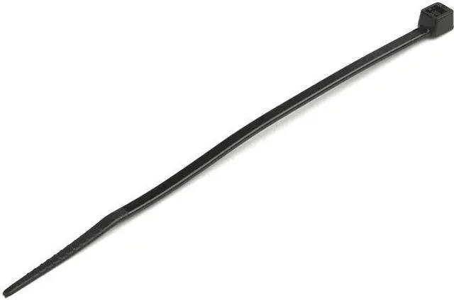 Main image of StarTech 100 Pack 4" Cable Ties Black Small Nylon/Plastic Zip Ties Adjustable Network Cable Wraps UL TAA CBMZT4B