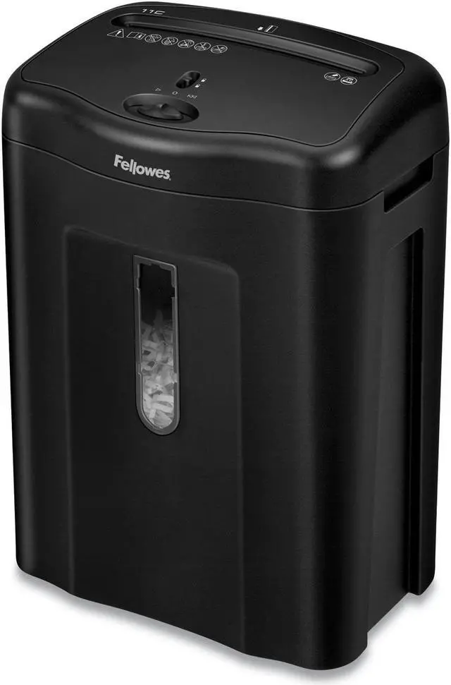 Alt view image 20 of 20 - Fellowes Powershred 11C Cross-Cut Shredder 11 Sheet Capacity 4350001