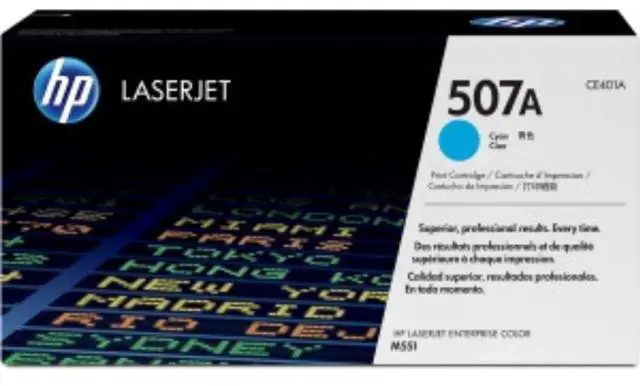 Alt view image 6 of 6 - HP 507A (CE401A-G) Cyan Original LaserJet Toner Cartridge for US Government