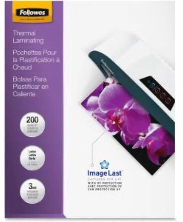 Alt view image 19 of 20 - Fellowes Inc Laminating Pouch 3mil. Ltr 200/PK Clear 5244101