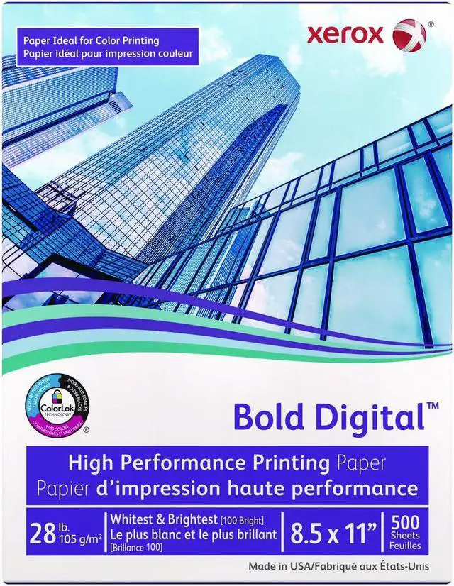 Alt view image 12 of 18 - Xerox Bold Digital Printing Paper 8 1/2 x 11 White 500 Sheets/RM 3R11760