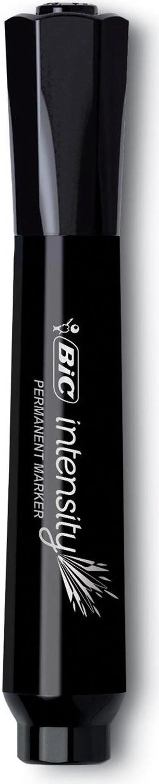 Alt view image 12 of 12 - BIC Intensity Chisel Tip Permanent Marker Broad Black 36/Pack GPMM36BK