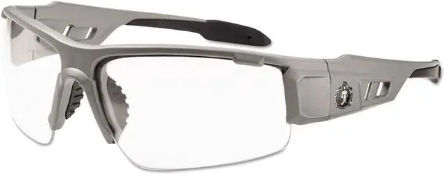 Alt view image 4 of 6 - Ergodyne Clear Lens/Half Frame Safety Glasses Gray 52100