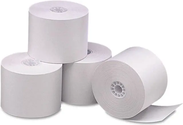 Alt view image 4 of 4 - PM Company 05212 Single Ply Thermal Cash Register/POS Rolls, 2 1/4" x 165 ft., White, 6/Pack, 1 Pack