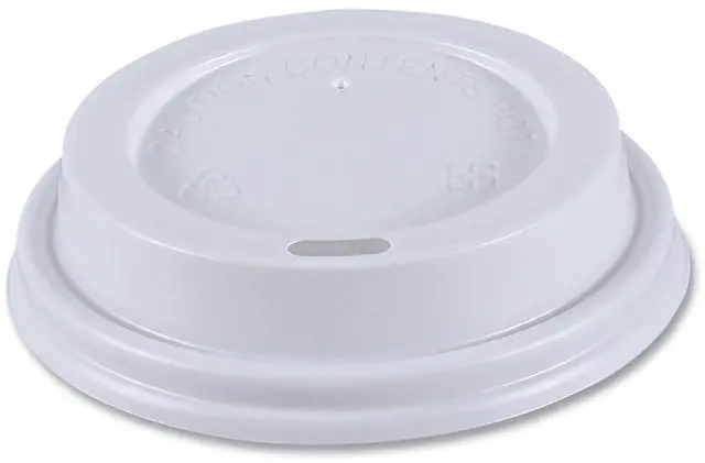 Alt view image 3 of 3 - Boardwalk HOTWH8 Hot Cup Dome Lids, Fits 8 oz Hot Cups, White, 1000 / Carton