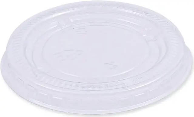 Alt view image 4 of 11 - Boardwalk Soufflé/Portion Cup Lids Fits 2 oz Portion Cups Clear 1000/Carton PRTLID2