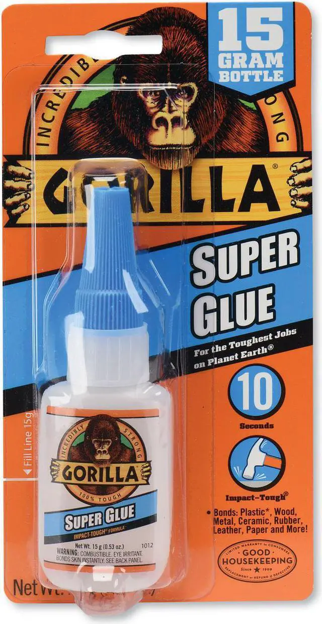 Main image of Super Glue, 0.53 oz, Dries Clear, 4/Carton 7807101CT